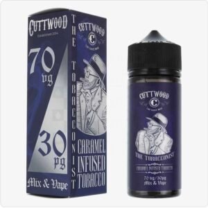 Caramel Infused Tobacco | The Tobacconist by Cuttwood E Liquid | 100ml Short Fill