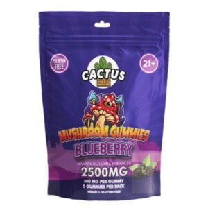 Blueberry Cactus Labs Amanita Muscara Mushroom Gummies 2500mg