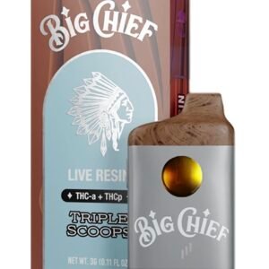 Triple Scoops Big Chief Live Resin THC-A+THC-P Disposable Vape 3G