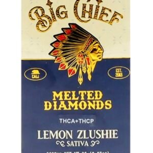 Lemon Zlushie Big Chief Melted Diamonds THCA+THCP Cart 2G