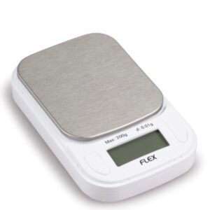 ON BALANCE FLEX 200G X 0.01G MINI DIGITAL SCALE WHITE