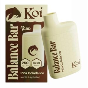 Pina Colada Ice KOI Balance Bar CBD 6000 Puffs Disposable Vape